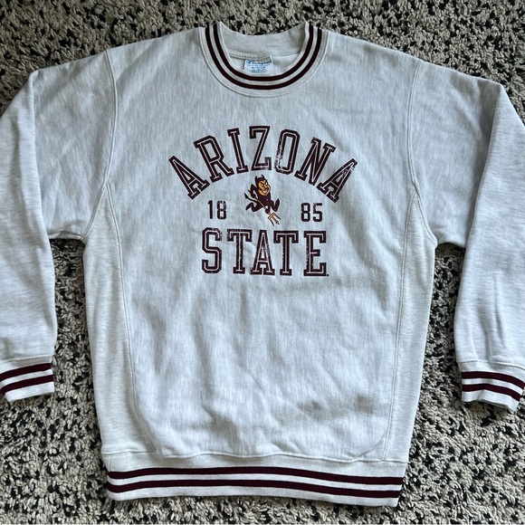 Champion Reverse Weave Arizona State Sun Devils Crewneck Sweatshirt Men’s Medium - Picture 4 of 16